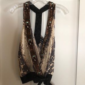 Bebe size sm beaded top